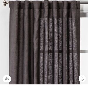 Threshold Charcoal Curtain Panel